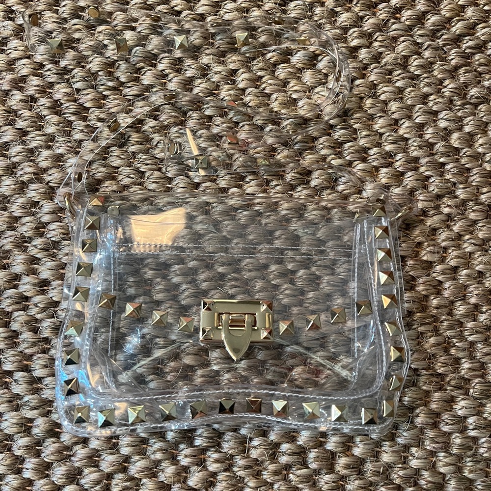 Clear Studded Women's Bag